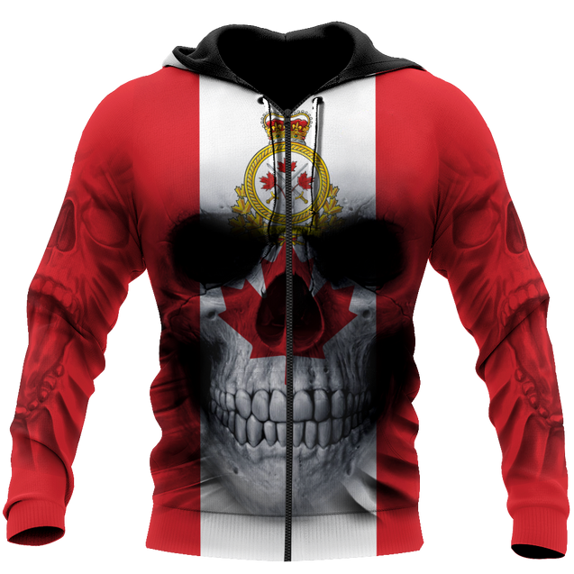 Canadian Army Skull Pullover 3D All Over Printed Shirts SN13032104