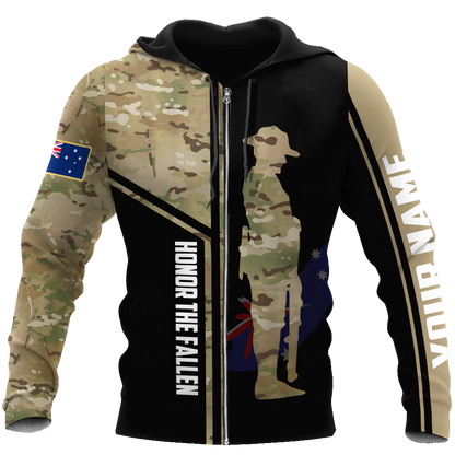 Custom name Australia Army Camo 3D Design print shirts ver.2