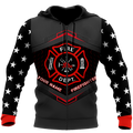 Customize Name Firefighter Hoodie For Men And Women MH22032102