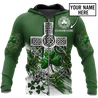 Premium Unisex Hoodie Custom Name Irish St.Patrick Day The Cross And Shamrock ML