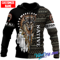 Customized Name Native American 3D All Over Printed Unisex Shirts