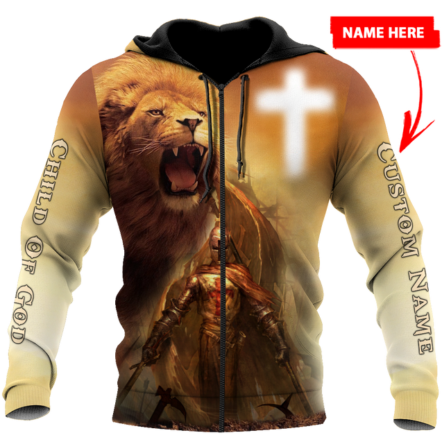 Lion Jesus Knight Templar 3D All Over Printed Shirts