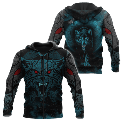 Wolf Viking 3D All Over Printed Unisex Shirts