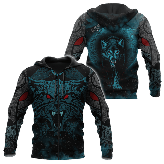 Wolf Viking 3D All Over Printed Unisex Shirts