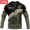 Personalized Name Mexico 3D All Over Printed Unisex Hoodie