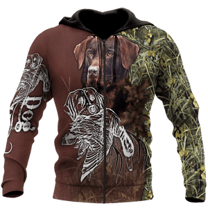 PL435 DOG HUNTER 3D ALL OVER PRINTED SHIRTS