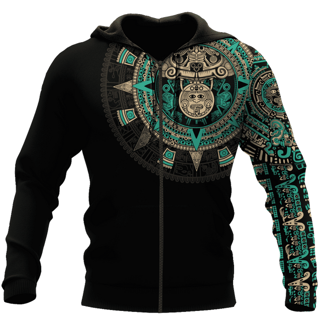 Aztec Mexico Blue 3D All Over Printed Unisex Shirt