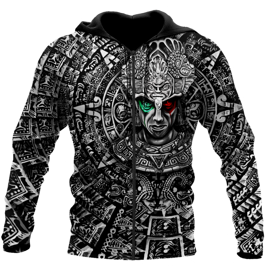 Aztec Warrior Mexican 3D All Over Printed Unisex Hoodie