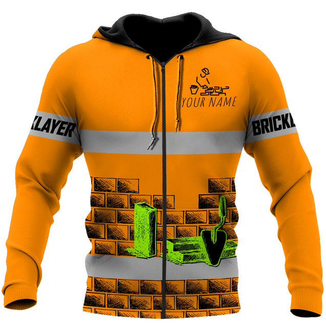 Premium Unisex Hoodie Customize Bricklayer Safety No9 ML