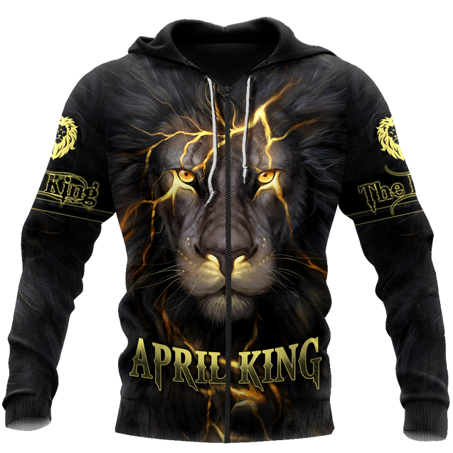 April Lion 3D All Over Printed Unisex Unisex Hoodie