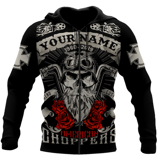 Customize Name Motorcycle Racing 3D All Over Printed Unisex Shirts American Choppers