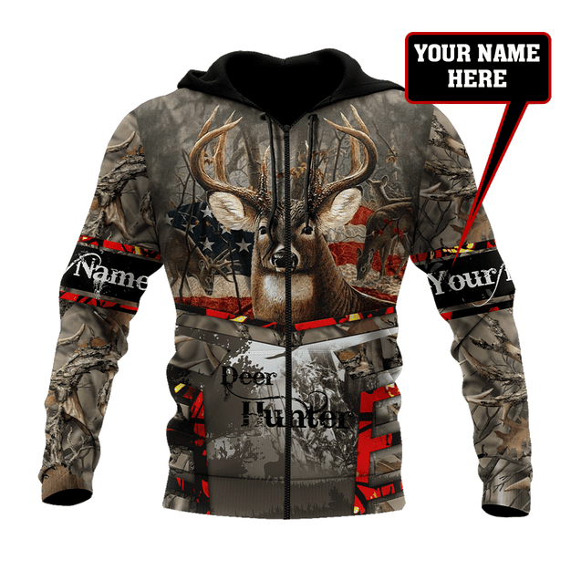 Deer Hunting Personalized Name 3D All Over Printed Shirts AM19052102