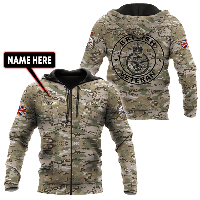 Custom Name XT British Armed Forces 3D Printed Shirts