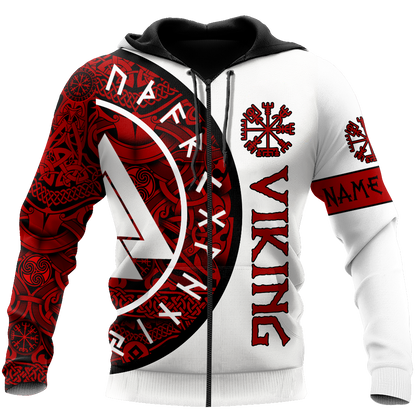 Customized Name Viking 3D All Over Printed Unisex Shirts