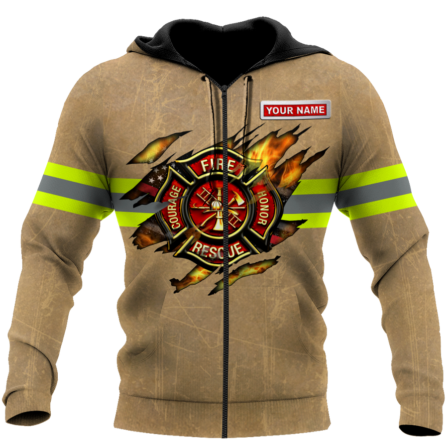 Customize Name Firefighter Hoodie For Men And Women MH22032102