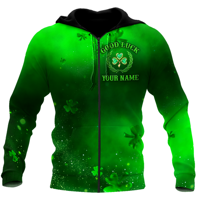 Premium Unisex Hoodie Personalize Irish St.Patrick Good Luck ML