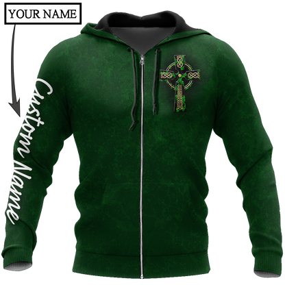 Irish St.Patrick day 3d hoodie shirt for men and women custom name