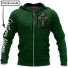 Irish St.Patrick day 3d hoodie shirt for men and women custom name