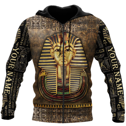 Custom name Pharaoh Ancient Egypt Ankh 3D design print shirts DQB22042103