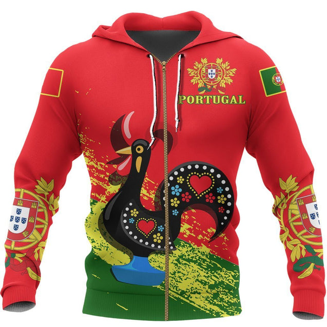 Portugal Special Hoodie NVD1025-Apparel-Dung Van-Zipped Hoodie-S-Vibe Cosy™