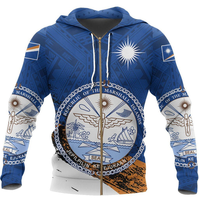 Marshall Islands Micronesia Special Hoodie NVD1182-Apparel-Amazing Hoodie-Zip Hoodie-S-Vibe Cosy™