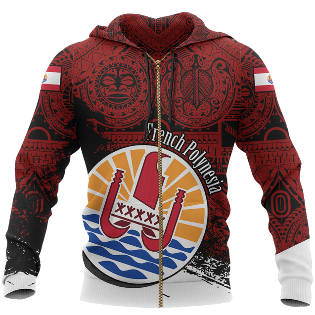 French Polynesia Special Hoodie NVD1221-Apparel-Dung Van-Zipped Hoodie-S-Vibe Cosy™