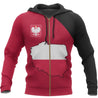 Poland Map Special Pullover Hoodie NVD1225-Apparel-Dung Van-Zipped Hoodie-S-Vibe Cosy™