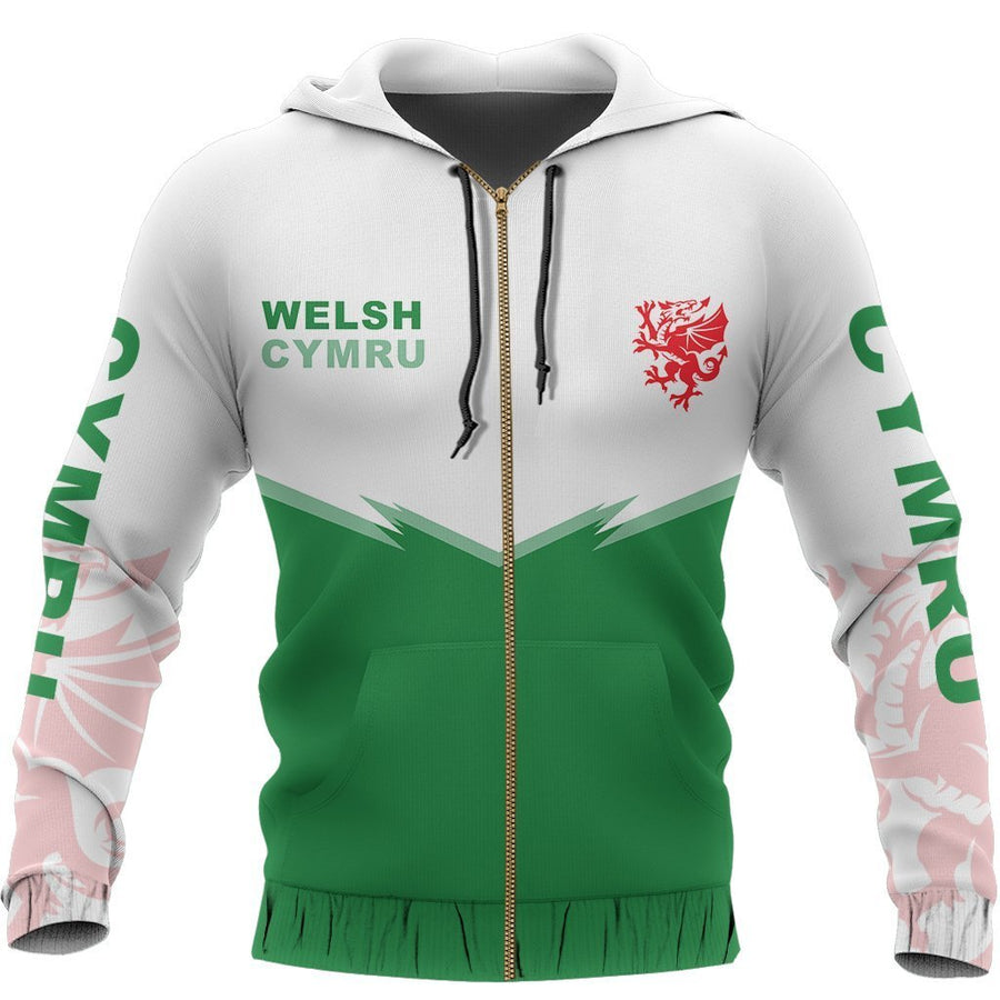 Wales Flag Hoodie - Energy Style NVD1283-Apparel-Dung Van-Hoodie-S-Vibe Cosy™