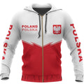Poland Flag Hoodie - Energy Style NVD1285-Apparel-Dung Van-Zipped Hoodie-S-Vibe Cosy™