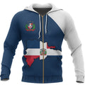 Dominican Republic Map Special Hoodie NVD1294-Apparel-Dung Van-Zipped Hoodie-S-Vibe Cosy™