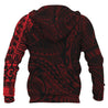 Polynesian Tattoo Style Zipper Hoodie Red NVD1357-Apparel-Dung Van-Hoodie-S-Vibe Cosy™