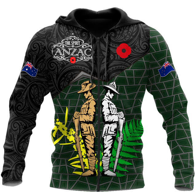 Premium Unisex Hoodie Remember Anzac Day ML