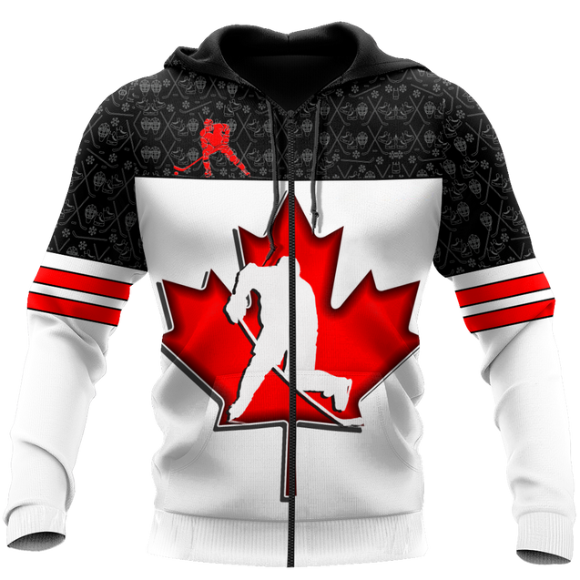 3D All Over Printed Hockey Canada Unisex Shirts Custom Name Custom number  XT