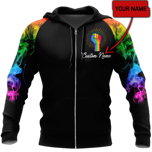 Customize Name LGBT Pride Hoodie For Men And Women DD20052103