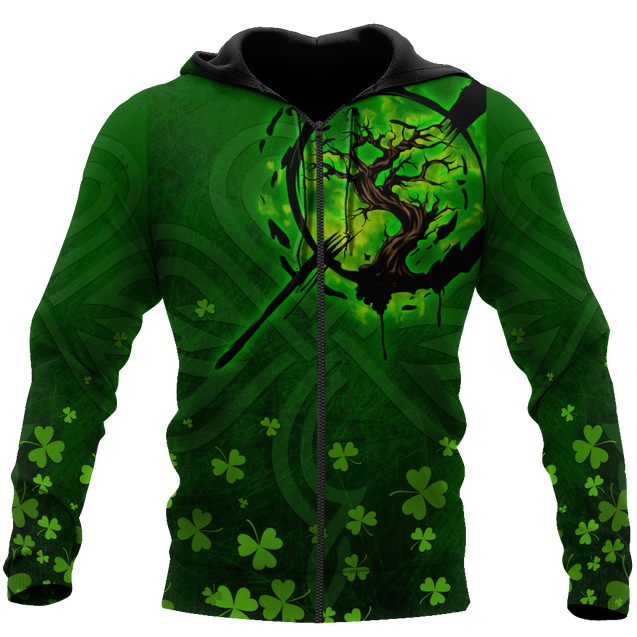 Premium Unisex Hoodie Irish St.Patrick Tree Of Life ML