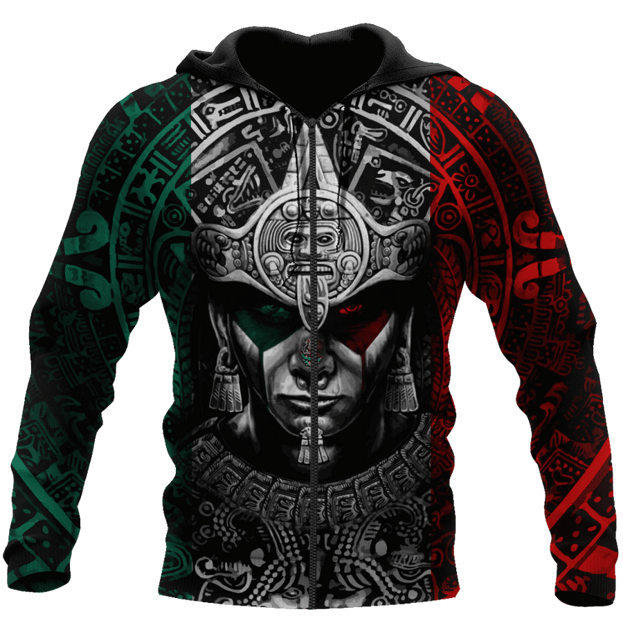 Aztec Warrior 3D All Over Printed Hoodie