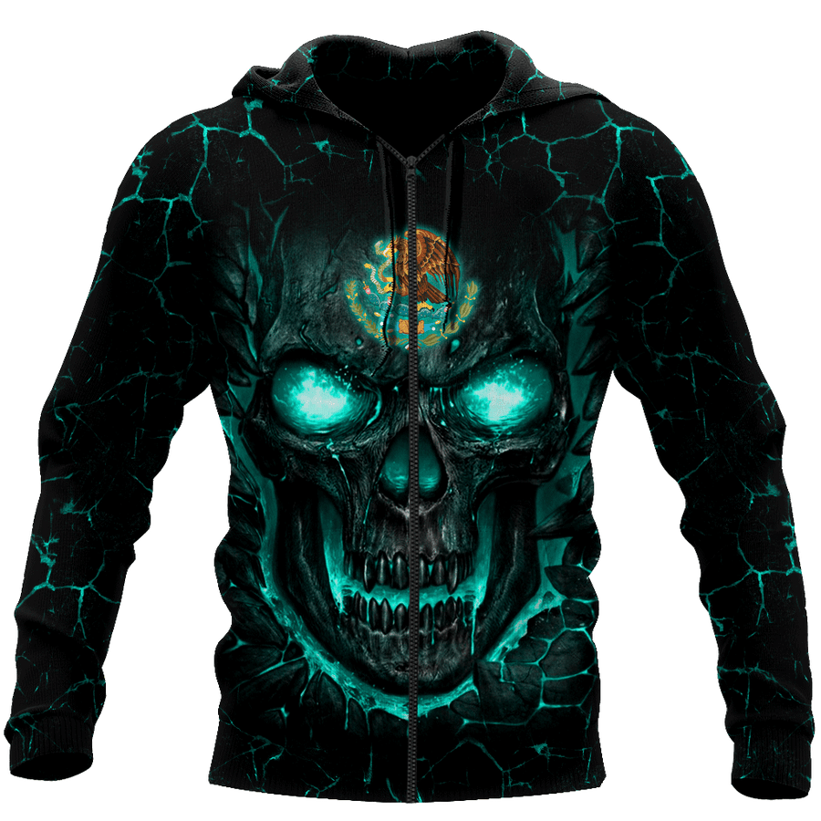 Mexican Skull 3D All Over Printed Unisex Hoodie