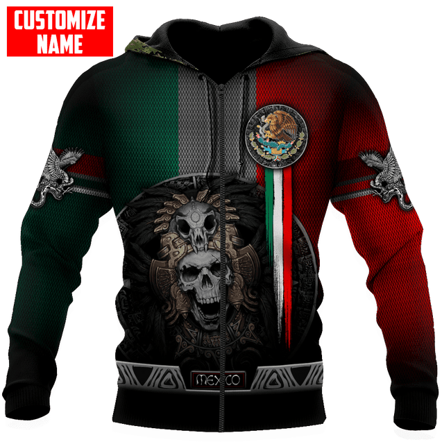 Customized Name Aztec Mexican 3D All Over Printed Unisex Shirts