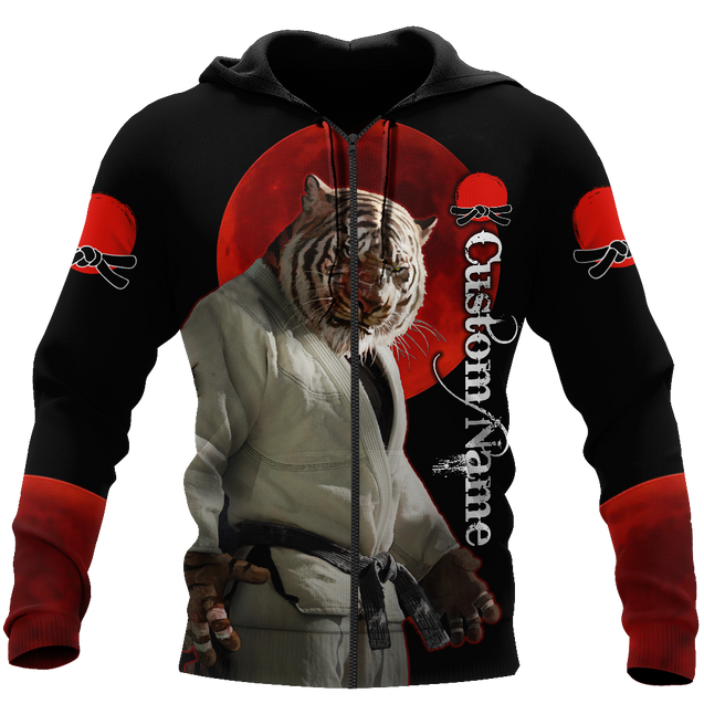 Customize Name Martial Tiger Art Hoodie For Men And Women DA03042104