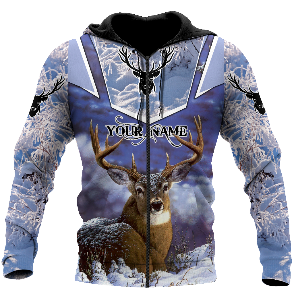 Persionalized Name - Love Deer 3D All Over Printed Unisex Shirts