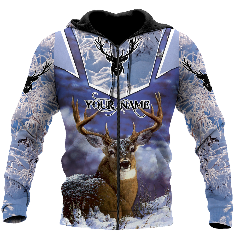 Persionalized Name - Love Deer 3D All Over Printed Unisex Shirts