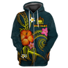 Polynesian Hawaii Personalized Name 3D Unisex Hoodie