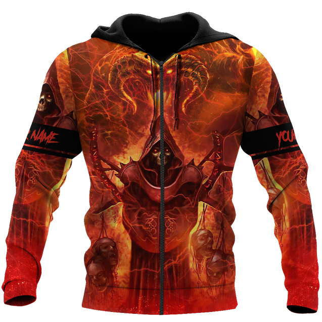 Premium Reaper Skull Fire 3D All Over Printed Unisex