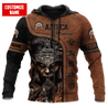 Personalized Name Azteca Mexicano 3D All Over Printed Hoodie