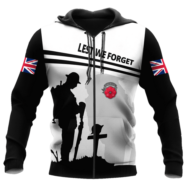 Lest we forget old man UK veteran 3D printed shirts