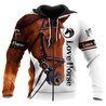 Love Horse 3D All Over Printed Hoodie Pi112056