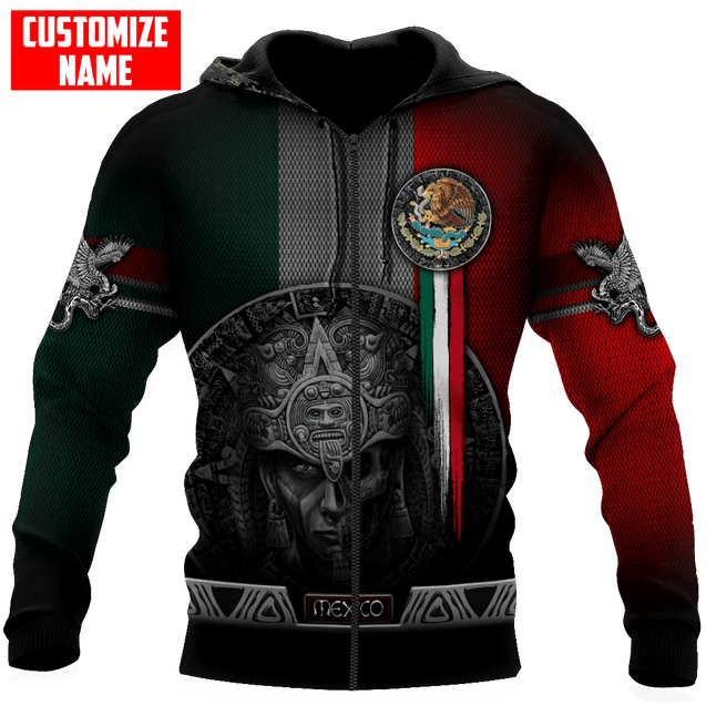 Customized Name Aztec Warrior Day Of The Dead 3D All Over Printed Unisex Shirts