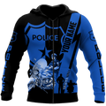 Customize Name Police 3D All Over Printed Unisex Shirts Thin Blue Line