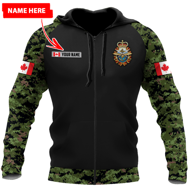 Personalized Name XT Canadian Armed Forces Pullover 3D All Over Printed Shirts PD15032102