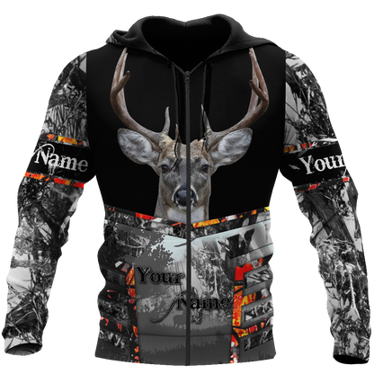 Persionalized Name - Deer Hunting Camo 3D All Over Printed Unisex Shirts